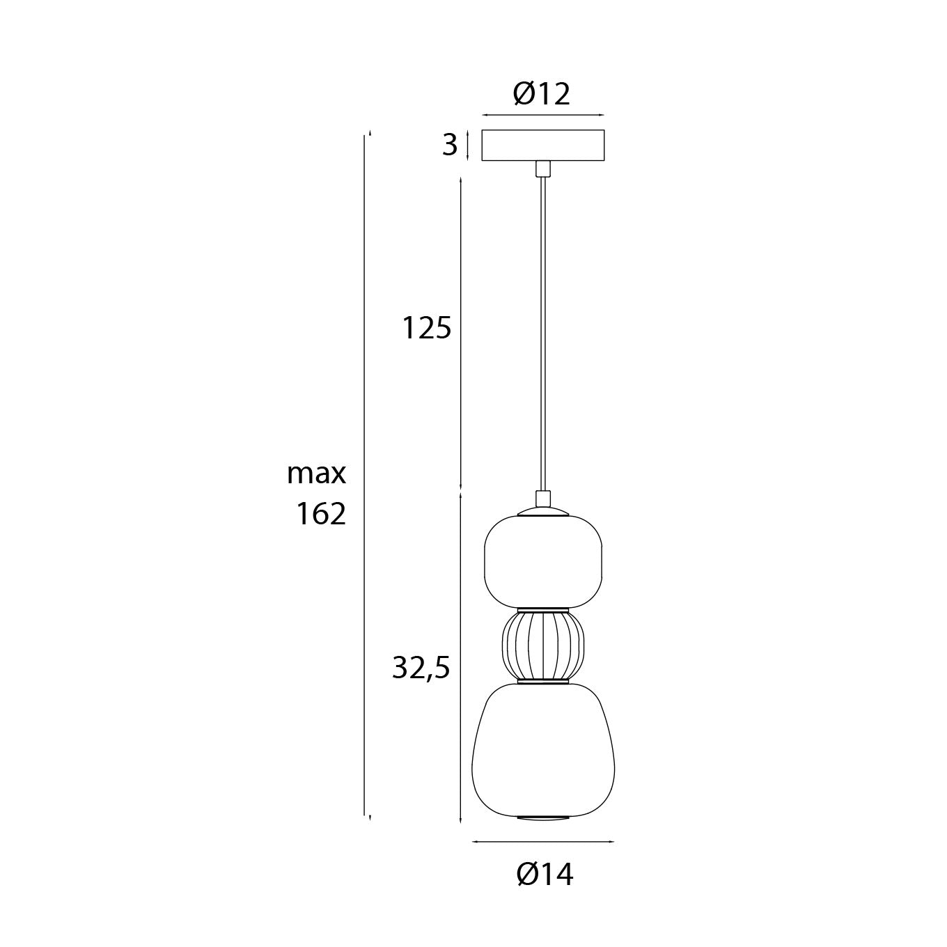 Maxlight P0629 Hanglamp Modern 13W