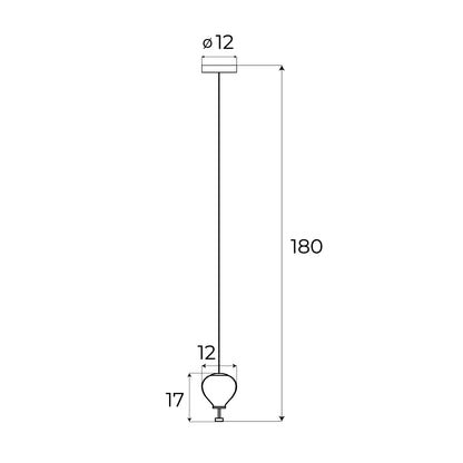 Maxlight P0527 Hanglamp Palloncini 1 Helder Glas