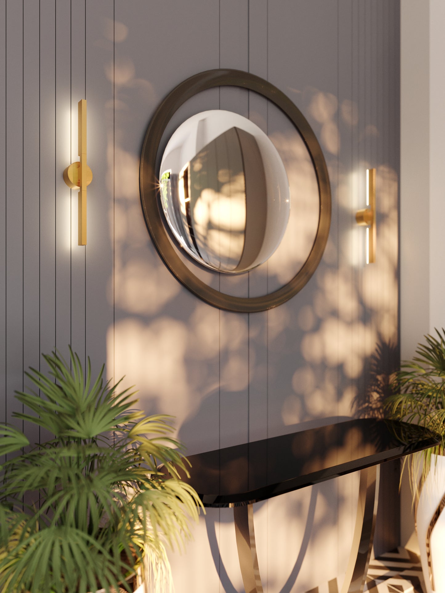 Maxlight W0347 Wandlamp Merano 2 Goud