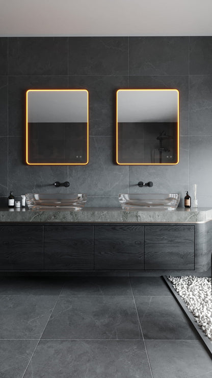 Maxlight W0385 Mirror Rechthoekig 76X91Cm Koper Spiegel