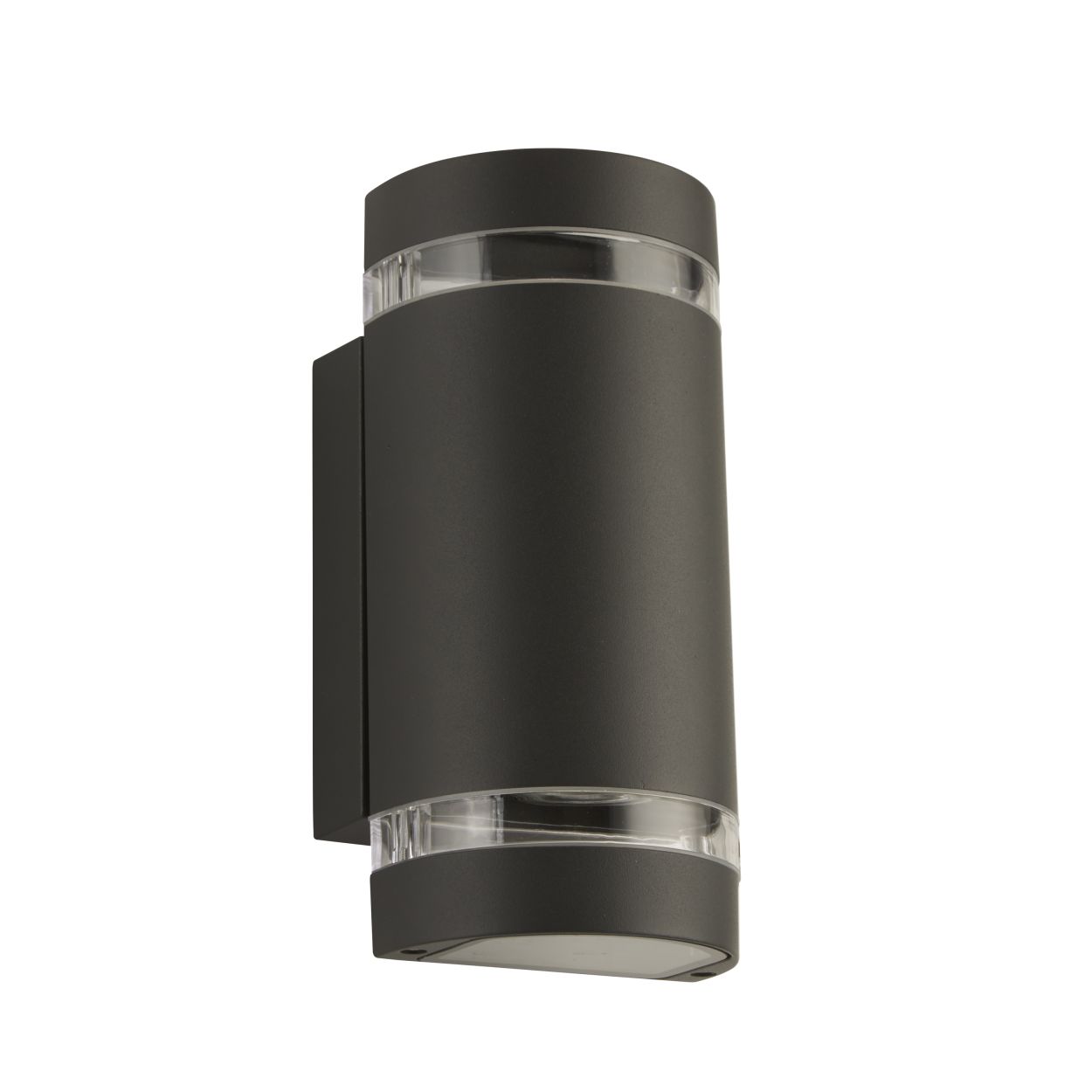 Searchlight Sheffield Buiten 2Lt Wandlamp Grijs, Glas & Polycarb