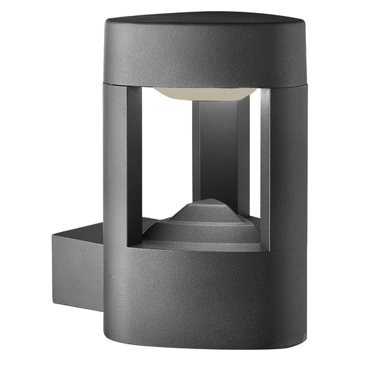 Searchlight Michigan Outdoor Wall Light- Dark Grey Metal & Polycarbonate