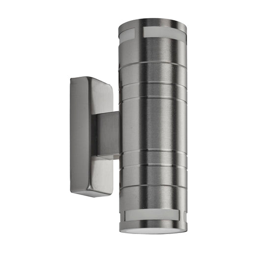 Searchlight Metro Buiten Wandlamp Stainless Staal Metaal & Glas