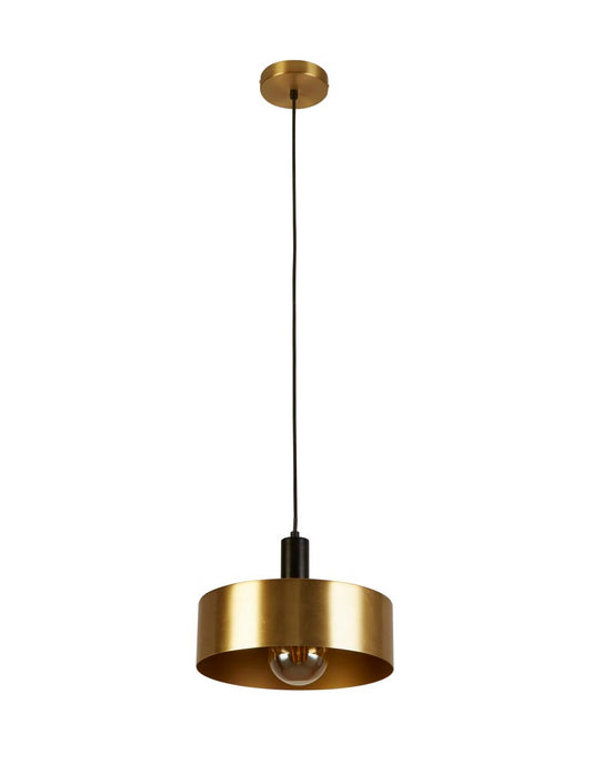 Searchlight Knox Hanglamp Zwart & Goud Metaal