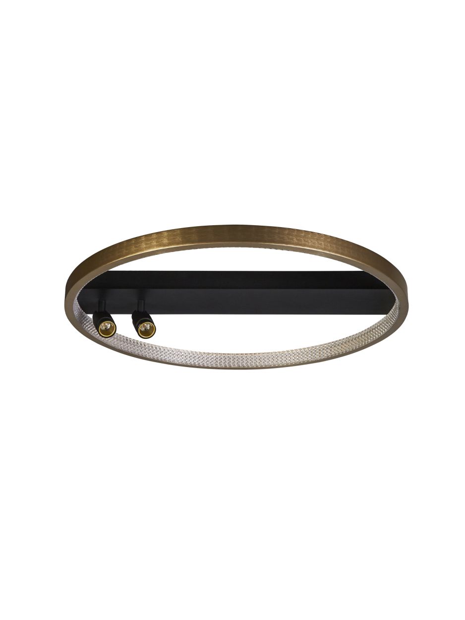 Searchlight Grace Flush Zwart & Goud Metaal