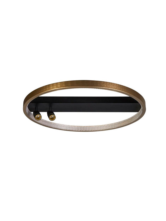 Searchlight Grace Flush Zwart & Goud Metaal