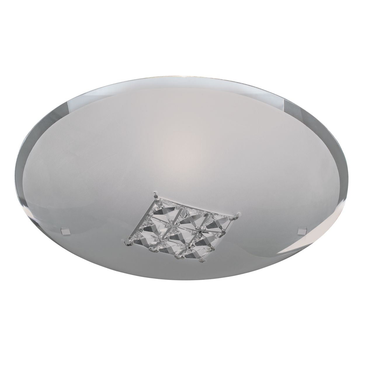 Searchlight Horizon Flush Sanded Glas & Helder Kristal