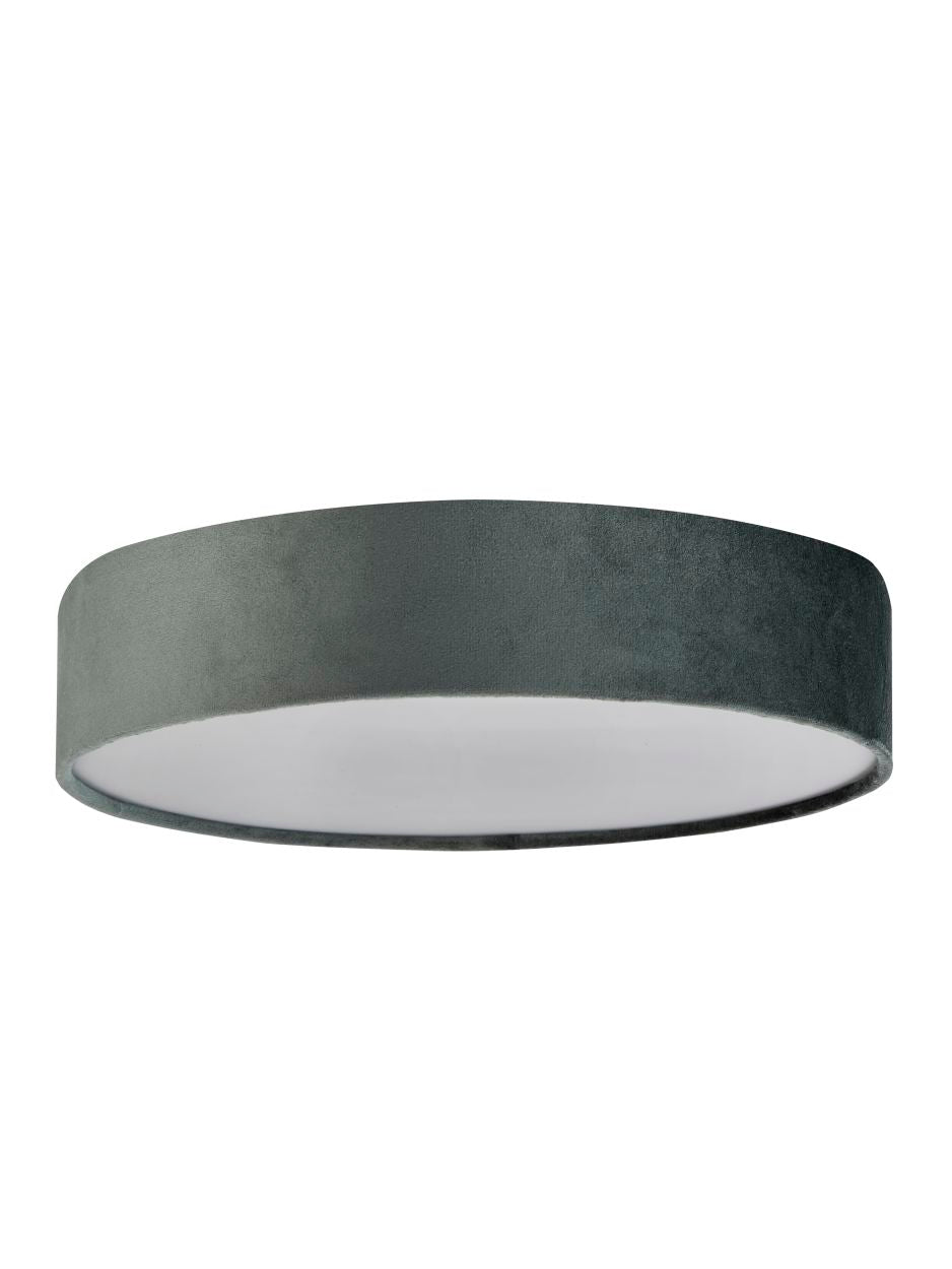 Searchlight Drum 3Lt Flush Grijs Velours