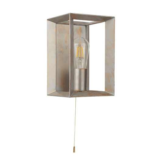 Searchlight Heaton Wandlamp Brushed Goud/Zilver Metaal