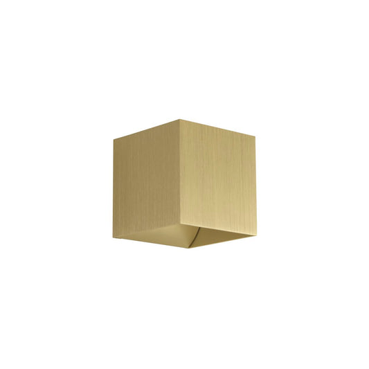 Searchlight Newton Vierkant Up&Down Wandlamp, G9, Goud