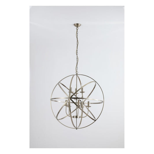 Searchlight Orbit 8Lt Hanglamp, Antique Messing Metaal