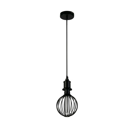 Searchlight Globe Lamp Zwart Metaal