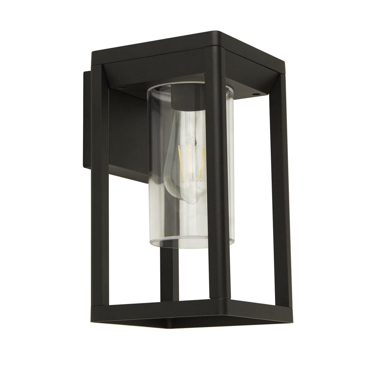 Searchlight Atlanta Buiten Wandlamp Zwart Metaal & Polycarbonate