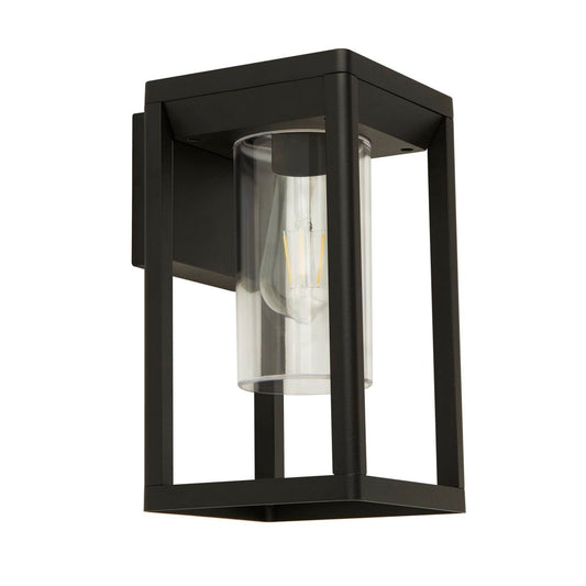 Searchlight Atlanta Buiten Wandlamp Zwart Metaal & Polycarbonate