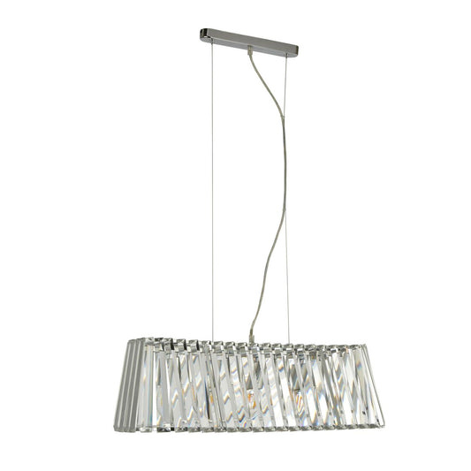 Searchlight Tiara 4Lt Hanglamp Chroom & Kristal