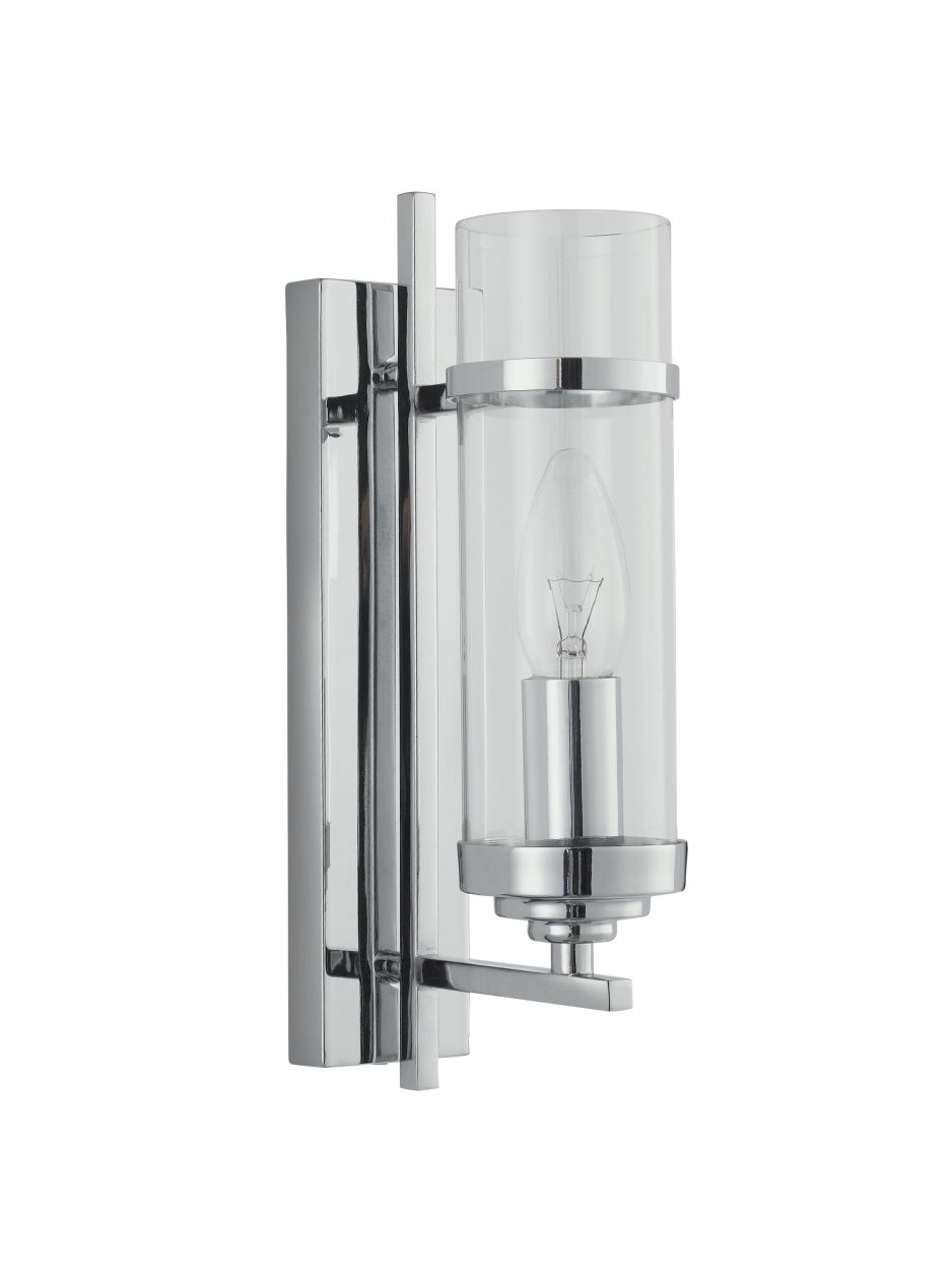 Searchlight Milo Wandlamp Chroom Metaal & Glas