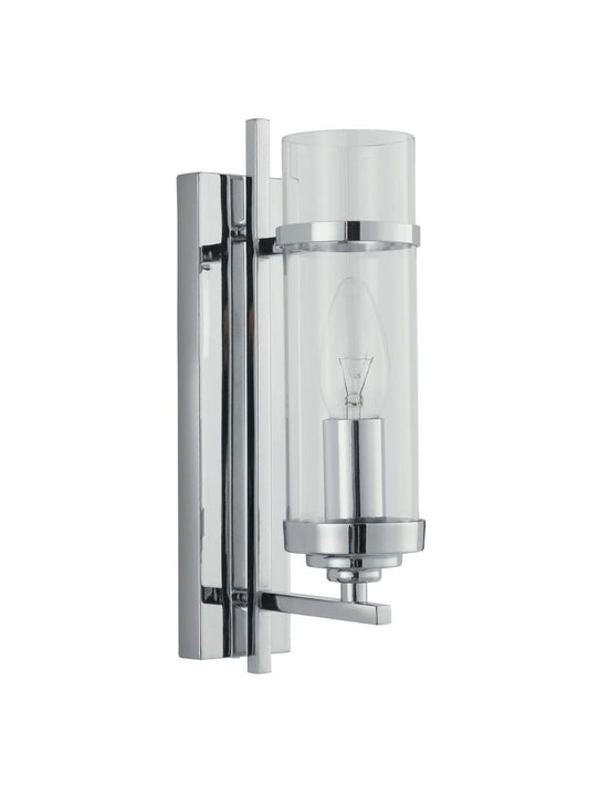 Searchlight Milo Wandlamp Chroom Metaal & Glas