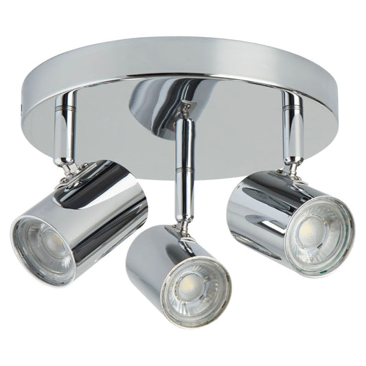 Searchlight Rollo 3Lt Rond Spot Chroom Metaal