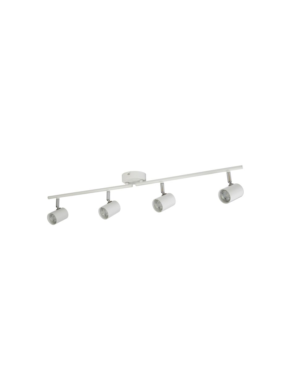 Searchlight Rollo 4Lt Split Bar Spot Wit Metaal