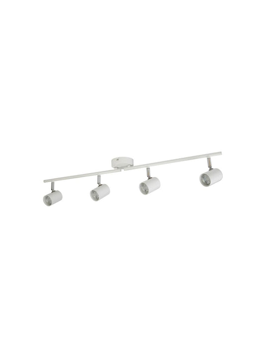 Searchlight Rollo 4Lt Split Bar Spot Wit Metaal