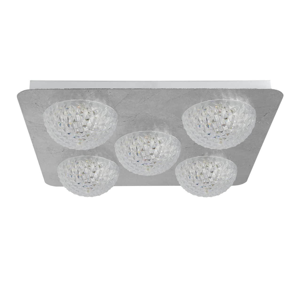 Searchlight Celestia 5Lt Flush Zilver Metaal & Acryl