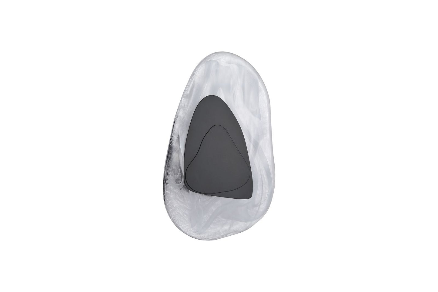 Searchlight Destiny LED Wandlamp, Mat Zwart Metaal with Glas