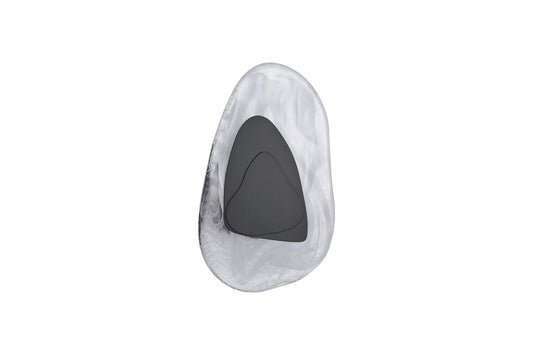 Searchlight Destiny LED Wandlamp, Mat Zwart Metaal with Glas