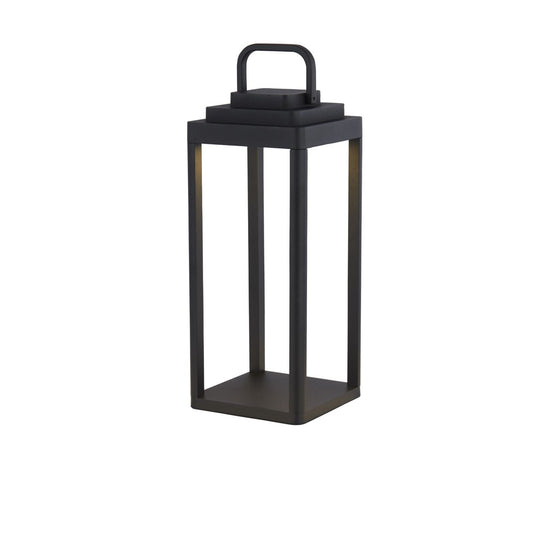 Searchlight Portobello Buiten Tafellamp Zwart Metaal