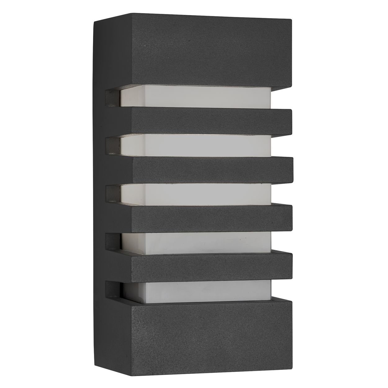 Searchlight Exeter Buiten Wandlamp Dark Grijs Metaal & Polycarbonate