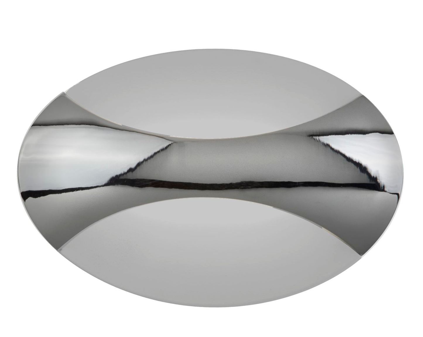 Searchlight Glow LED Wandlamp Oval Chroom/Sand Wit