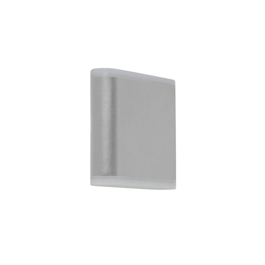 Searchlight Stratford Buiten Wandlamp Grijs Metaal & Wit Polycarb