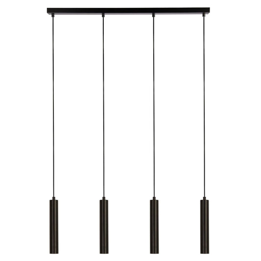 Searchlight Dulwich 4Lt Bar Hanglamp Zwart Metaal