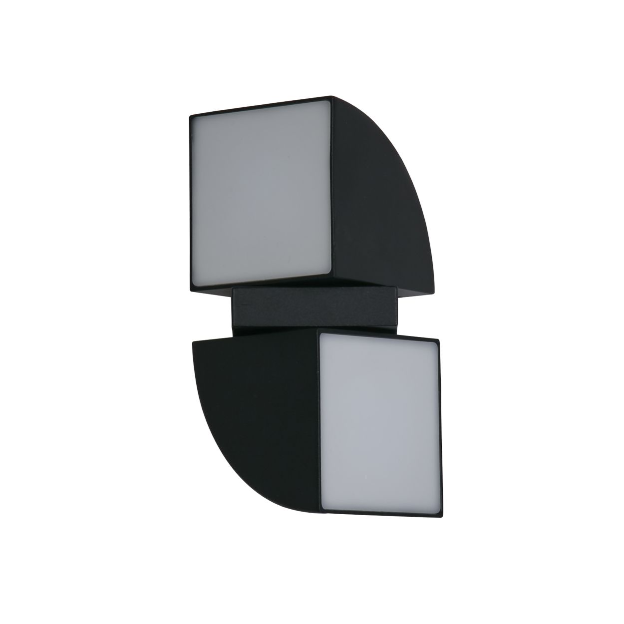 Searchlight Dakota LED Buiten Wandlamp, Zwart