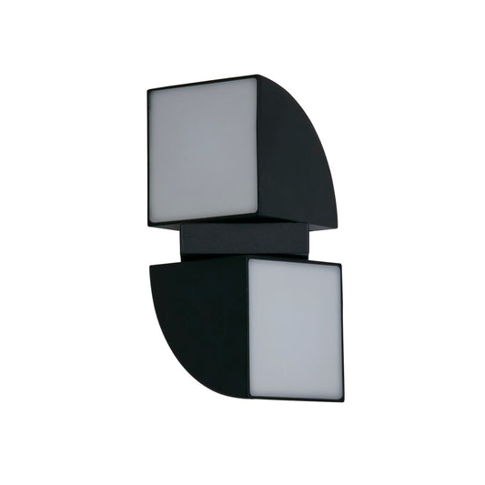 Searchlight Dakota LED Buiten Wandlamp, Zwart
