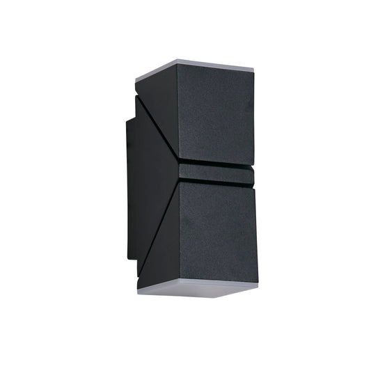 Searchlight Montana LED Buiten Wandlamp, Zwart