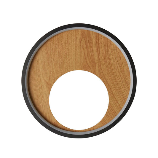 Searchlight Curio Wandlamp Zwart Metaal & Hout