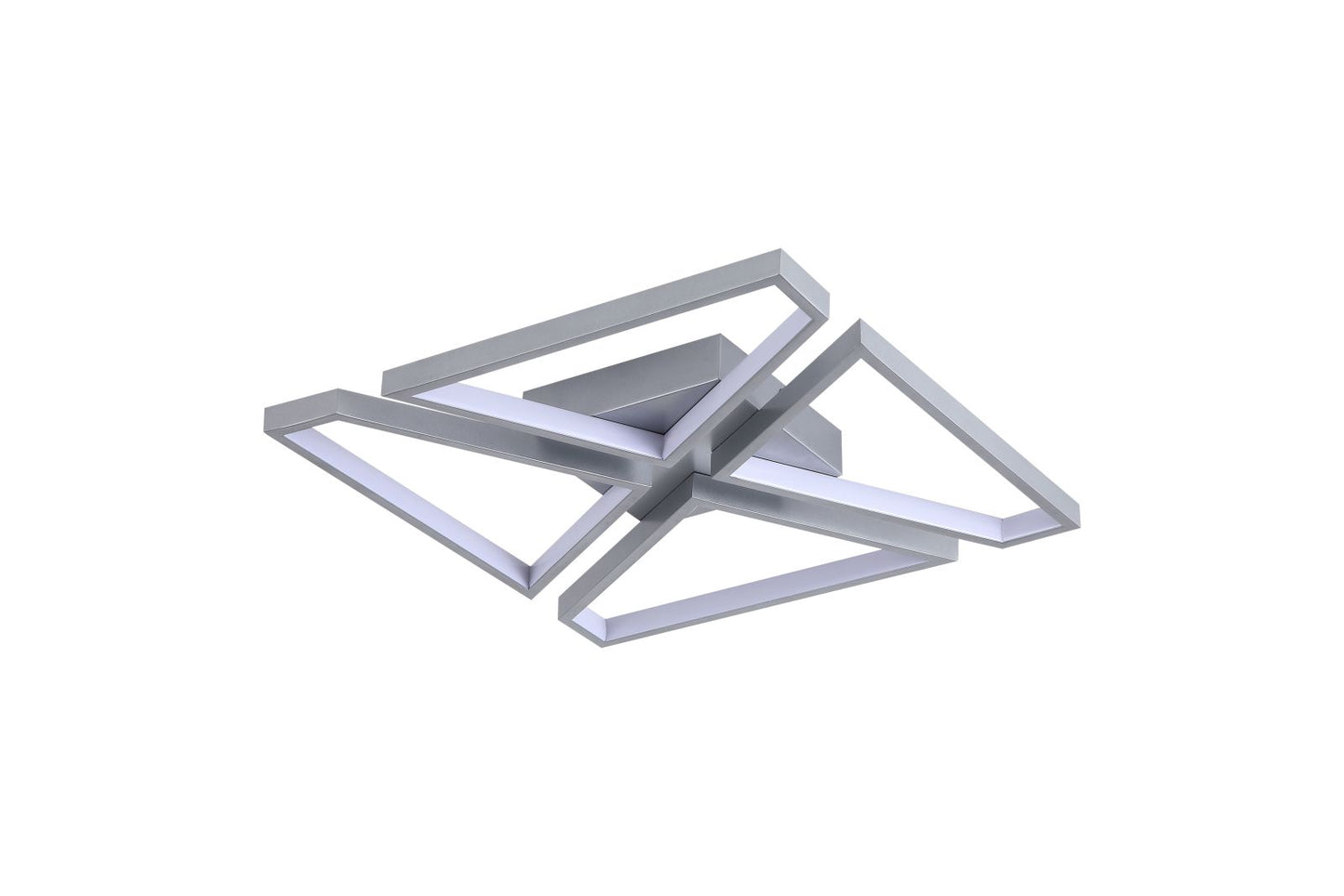 Searchlight Quatro LED Flush, Zilver Metaal