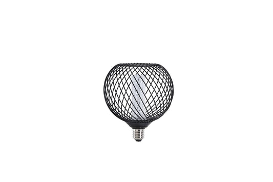Searchlight RN Metaal cage RN BMC125152T Zwart color 4.5W Dimbaar
