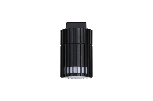 Searchlight Detroit Buiten Wandlamp, Zwart Metaal