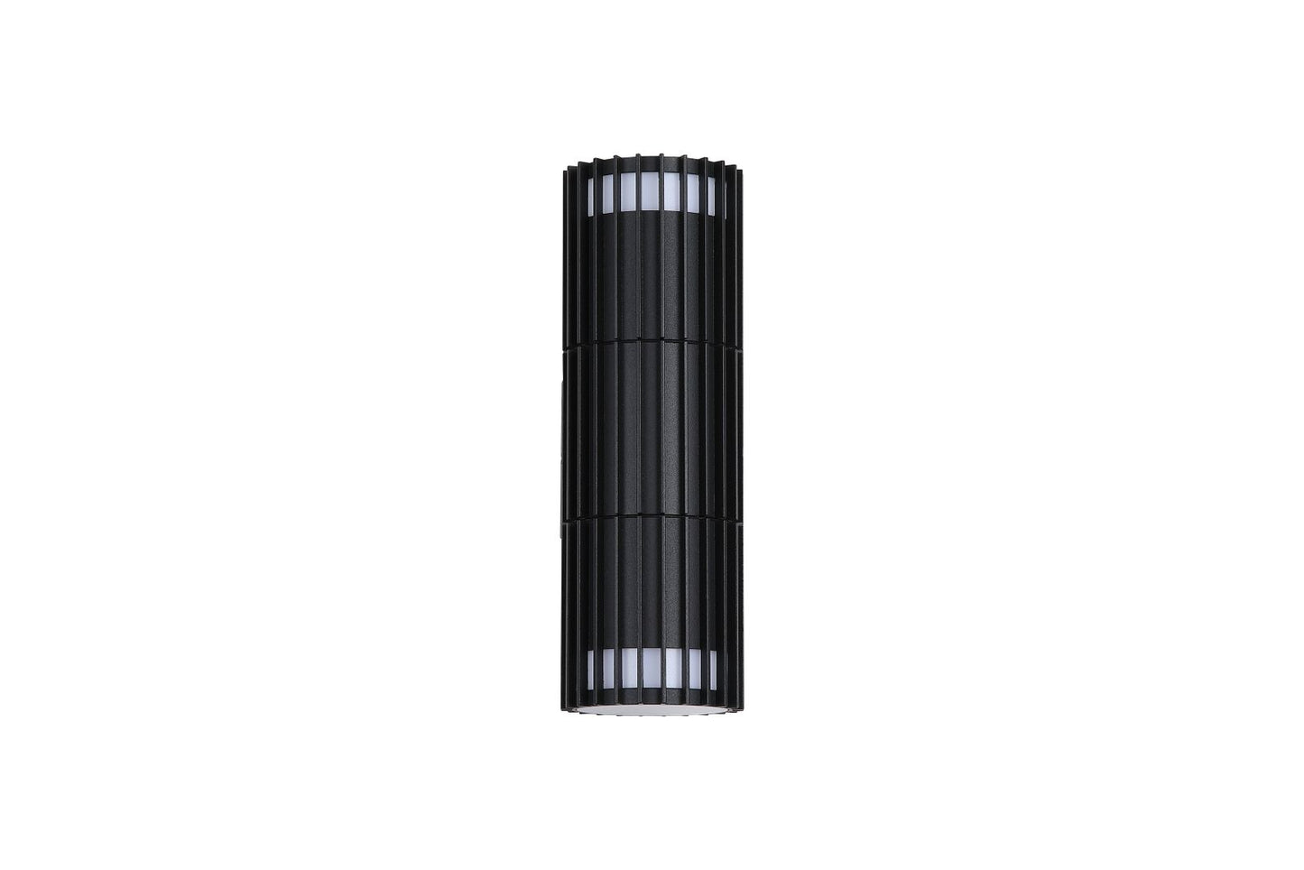 Searchlight Detroit 2Lt Up/Down Buiten Wandlamp, Zwart Metaal