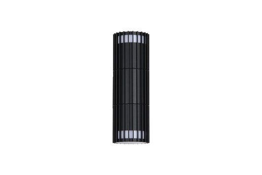 Searchlight Detroit 2Lt Up/Down Buiten Wandlamp, Zwart Metaal