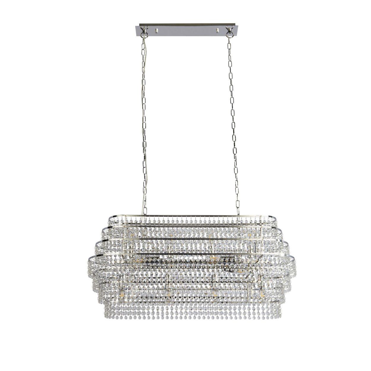Searchlight Rene 12Lt Ceiling Hanglamp Chroom & Kristal
