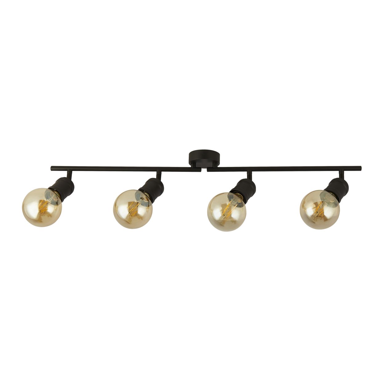 Searchlight Dance 4Lt Split Bar Spot Sand Zwart Metaal