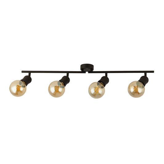 Searchlight Dance 4Lt Split Bar Spot Sand Zwart Metaal