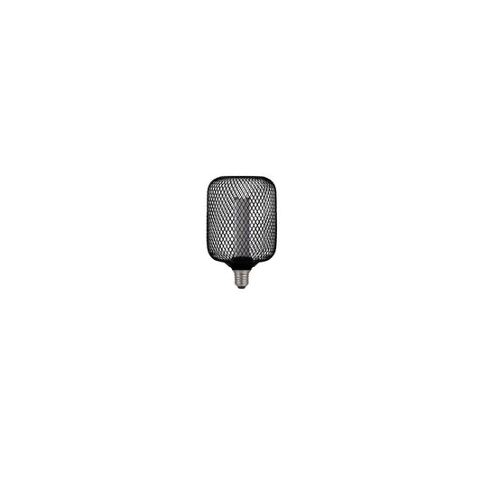 Searchlight Wire Mesh Effect Drum Lamp Zwart Metaal (4.5W, 4000K)