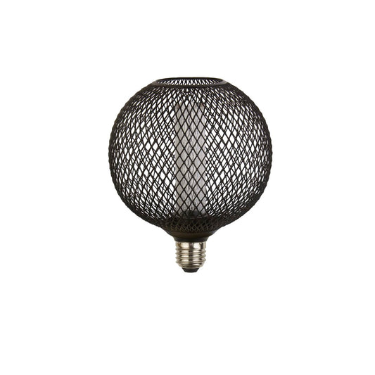 Searchlight Wire Mesh Effect Globe Lamp Zwart Metaal (4.5W, 4000K)