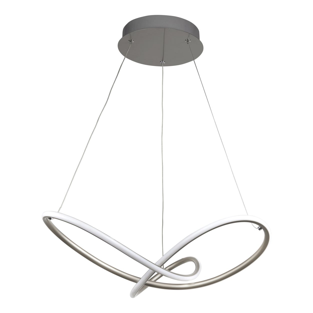 Searchlight Magic Hanglamp Satin Zilver Metaal
