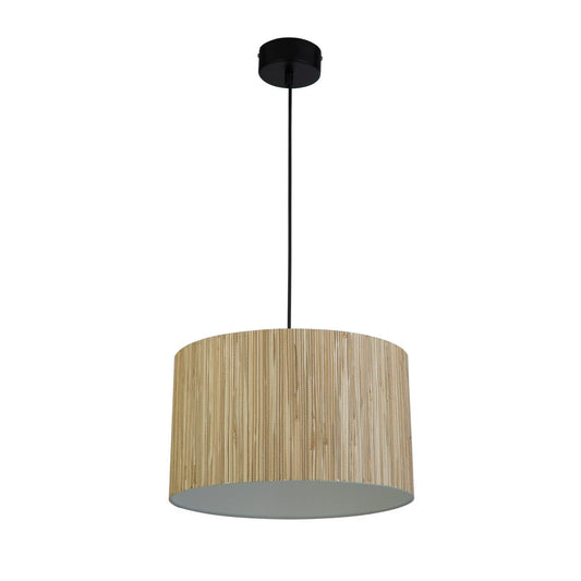 Searchlight Meadow 1Lt Hanglamp convertible to Flush, Naturel Grass Lampenkap