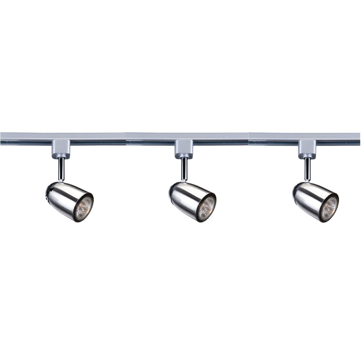 Searchlight Track & Spot Pack 3 Zilver Heads, 1m Track, 2 Way Connector