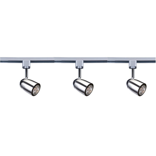 Searchlight Track & Spot Pack 3 Zilver Heads, 1m Track, 2 Way Connector